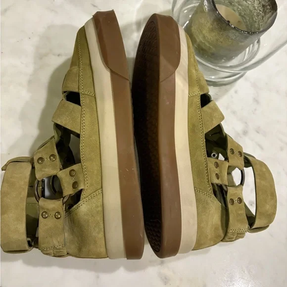 Free People Chartreuse Bodhi Fisher Sneakers - Picture 9 of 11
